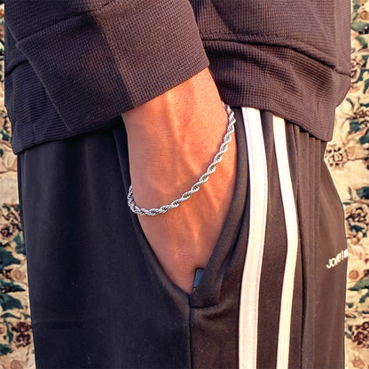 Rope Bracelet (Silver)