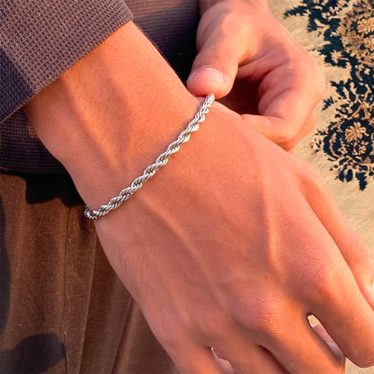 Rope Bracelet (Silver)